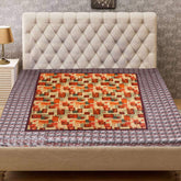 Kuber Industries Heart Design PVC Reversible Food Mat Bed Server -(Red and Cream, Polyvinyl Chloride)
